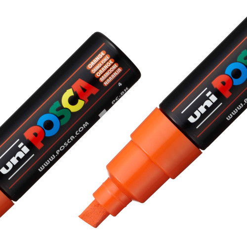 POSCA 8K Paint Marker Broad Chisel Tip 8mm-Orange - 5A00317H-1H2WP