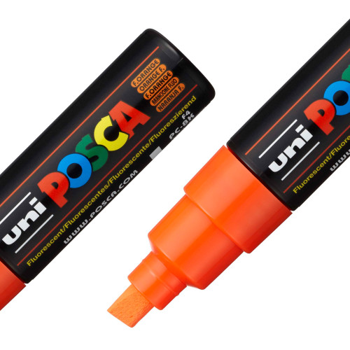 POSCA 8K Paint Marker Broad Chisel Tip 8mm-Fluorescent Orange - 5A00317H-1H2WV