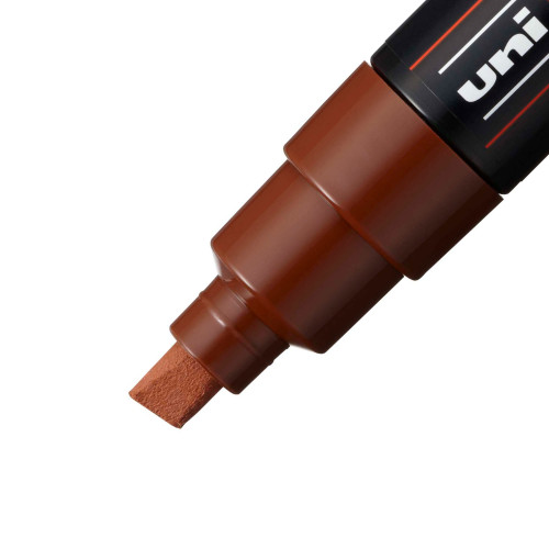 POSCA 8K Paint Marker Broad Chisel Tip 8mm-Brown - 5A00317H-1H2WW