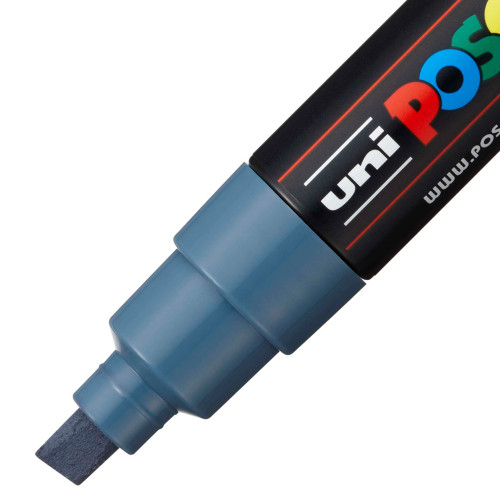 POSCA 8K Paint Marker Broad Chisel Tip 8mm-Slate Grey - 5A00317H-1H2X2