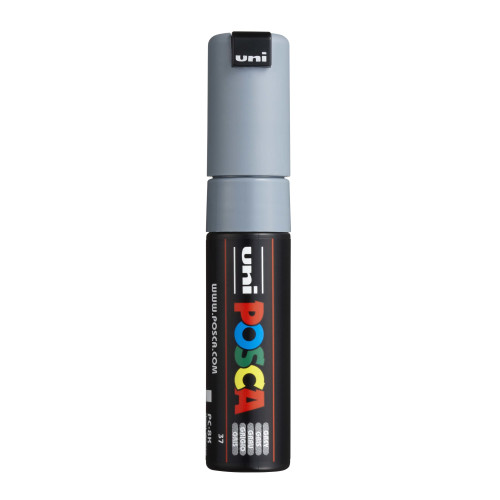 POSCA 8K Paint Marker Broad Chisel Tip 8mm-Grey - 5A00317H-1H2X3