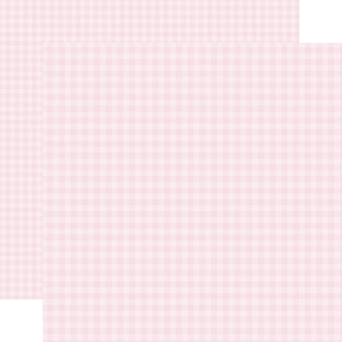 25 Pack - Pastel Gingham Double-Sided Cardstock 12"X12"-Powder Pink Gingham - 5A002KX6-1GMCW - 810179812454