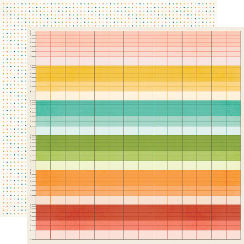 25 Pack - Summer Snapshots Double-Sided Cardstock 12"X12"-Easy Breezy - SMS12-22007 - 810112388664