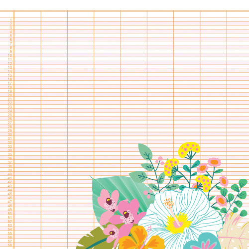 25 Pack - Just Beach Double-Sided Cardstock 12"X12"-Follow The Sun - JBY12-22307