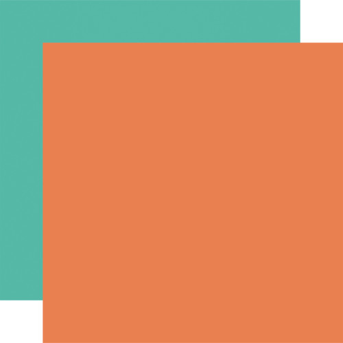 25 Pack - Summer Break Double-Sided Cardstock 12"X12"-Orange/ Teal - 5A002LBZ-1GMRH - 810179814502