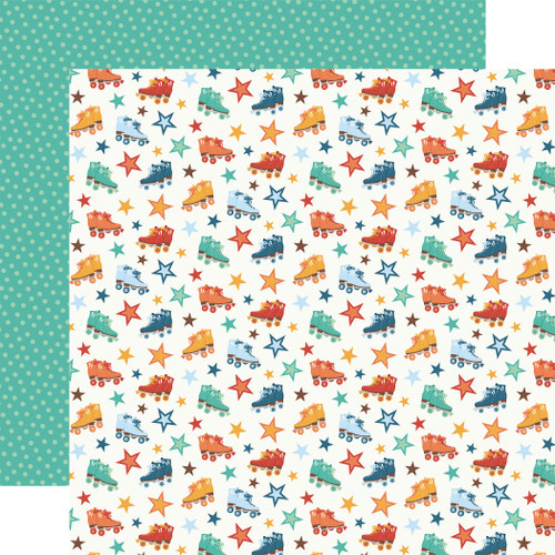 25 Pack - Summer Break Double-Sided Cardstock 12"X12"-Roller Rink Rides - 5A002LBZ-1GMQH - 810179814403