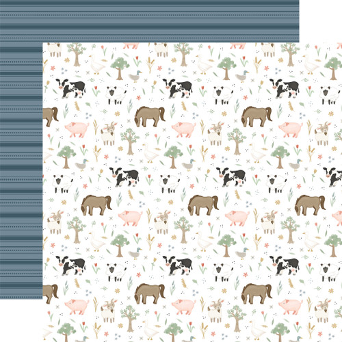 25 Pack - On The Farm Double-Sided Cardstock 12"X12"-Farm Friends - 5A002KZG-1GMDK - 810179817541
