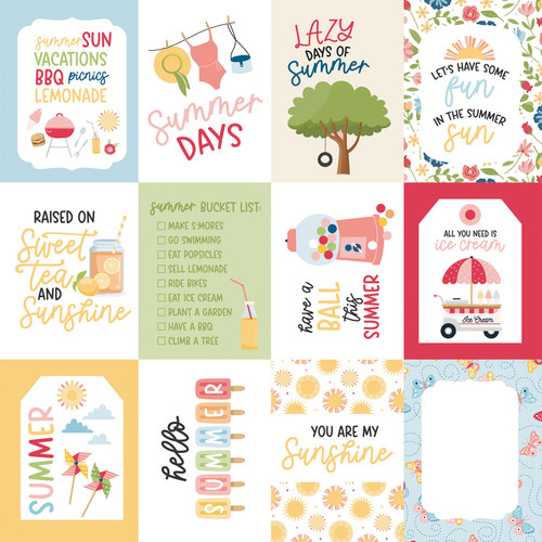 25 Pack - Have A Great Summer Double-Sided Cardstock 12"X12"-3x4 Journaling Cards - 5A002L32-1GMHM 25 Pack - Have A Great Summer Double-Sided Cardstock 12"X12"-3x4 Journaling Cards - 5A002L32-1GMHM