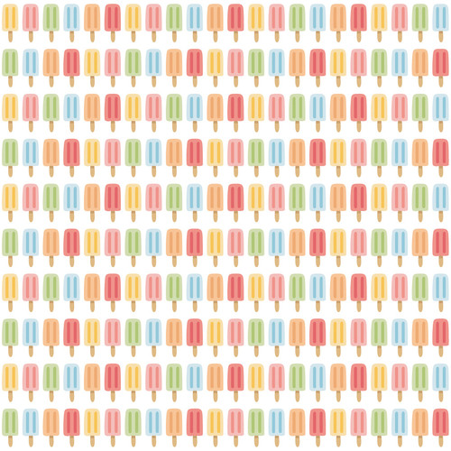 25 Pack - Have A Great Summer Double-Sided Cardstock 12"X12"-Hot Day Popsicles - 5A002L32-1GMKY