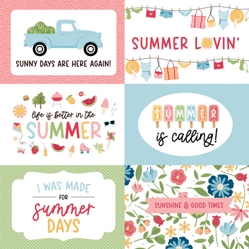 25 Pack - Have A Great Summer Double-Sided Cardstock 12"X12"-6X4 Journaling Cards - 5A002L32-1GMKB