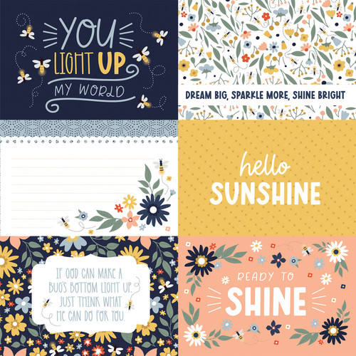 25 Pack - Firefly Double-Sided Cardstock 12"X12"-6X4 Journaling Cards - 5A002LFS-1GMNM
