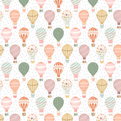 25 Pack - Thats My Girl Double-Sided Cardstock 12"X12"-Hot Air Balloons - 5A002KZQ-1GM7Q