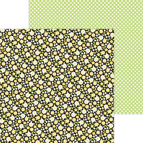 25 Pack - Bee Happy Double-Sided Cardstock 12"X12"-Bee-utiful Blossoms - 5A003134-1H2N0 - 842715088528