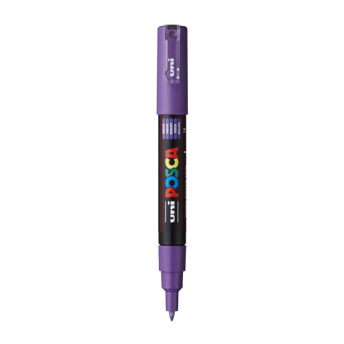 POSCA 1M Paint Marker X-Fine Bullet Tip .7mm-Violet - 5A00315G-1H2RS - 4902778654019