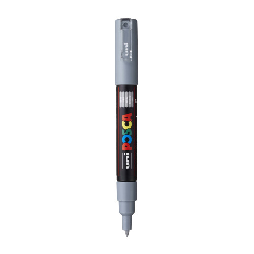 POSCA 1M Paint Marker X-Fine Bullet Tip .7mm-Grey - 5A00315G-1H2RR - 4902778167779