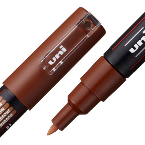 POSCA 1M Paint Marker X-Fine Bullet Tip .7mm-Brown - 5A00315G-1H2R2 POSCA 1M Paint Marker X-Fine Bullet Tip .7mm-Brown - 5A00315G-1H2R2
