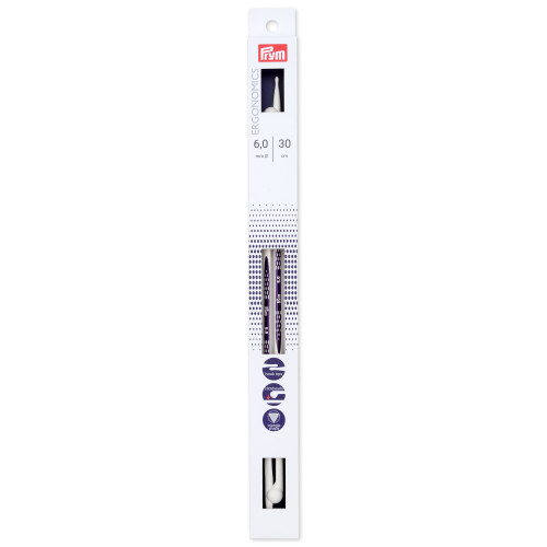 5 Pack - Prym Single Point Knitting Needles 12"-US 10 (6 mm) - 190308 - 4002271903086