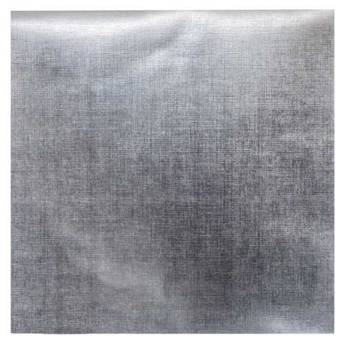 12 Pack - American Crafts Single-Sided Specialty Cardstock 12"X12"-Silver Linen - AMPSP-41503 - 718813415033