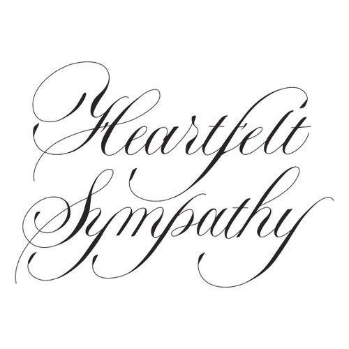 Spellbinders BetterPress Plate By Paul Antonio-Heartfelt Sympathy - 5A0032LV-1H4BF