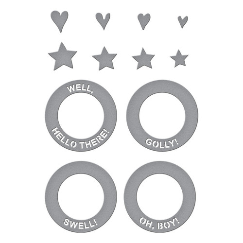 Spellbinders Etched Dies From Say Cheese Classic Mouse-Frame & Sentiments - 5A0032MK-1H4BN Spellbinders Etched Dies From Say Cheese Classic Mouse-Frame & Sentiments - 5A0032MK-1H4BN