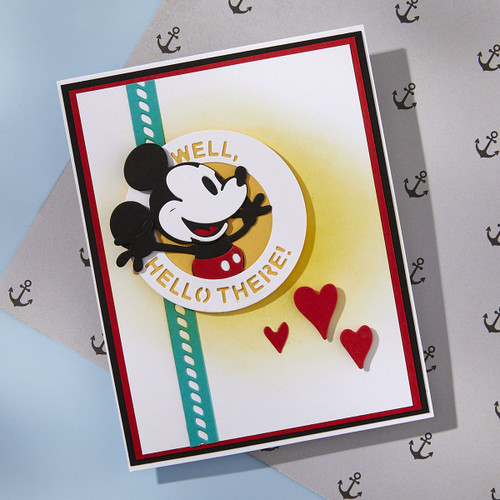 Spellbinders Etched Dies From Say Cheese Classic Mouse-Frame & Sentiments - 5A0032MK-1H4BN