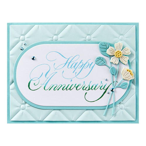 Spellbinders BetterPress Plate By Paul Antonio-Happy Anniversary - 5A0032LJ-1H4BS Spellbinders BetterPress Plate By Paul Antonio-Happy Anniversary - 5A0032LJ-1H4BS