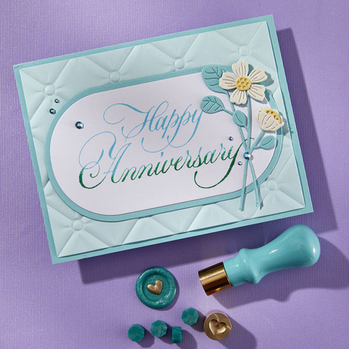 Spellbinders BetterPress Plate By Paul Antonio-Happy Anniversary - 5A0032LJ-1H4BS Spellbinders BetterPress Plate By Paul Antonio-Happy Anniversary - 5A0032LJ-1H4BS