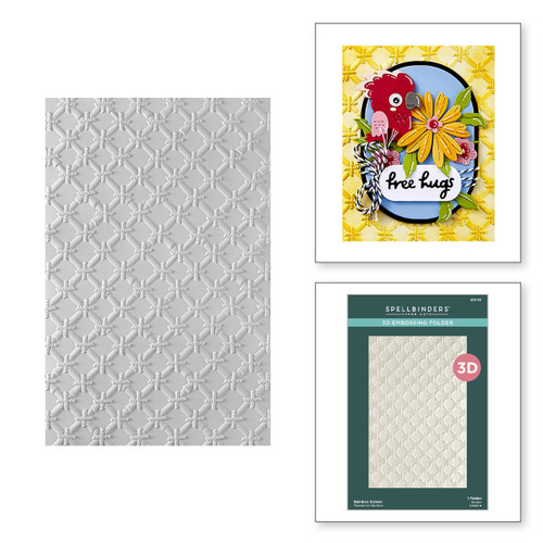 Spellbinders 3D Embossing Folder From Cheerful Chirps-Bamboo Screen - 5A0032LL-1H4BW Spellbinders 3D Embossing Folder From Cheerful Chirps-Bamboo Screen - 5A0032LL-1H4BW