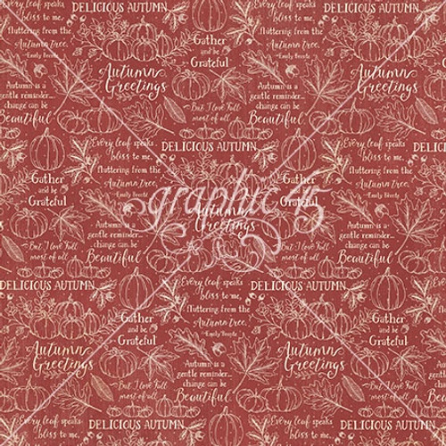 15 Pack - Autumn Greetings Double-Sided Cardstock 12"X12"-Thanks & Giving - 5A002BZY-1GFHZ