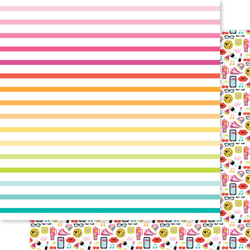 25 Pack - Teen Vibe Caitlyn Double-Sided Cardstock 12"X12"-Boy Crazy - 5A002BN4-1GF6J - 819812016730