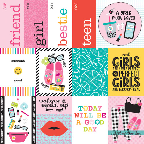 25 Pack - Teen Vibe Caitlyn Double-Sided Cardstock 12"X12"-Daily Details - 5A002BN4-1GF6Y