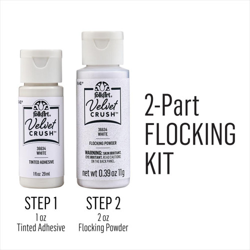 3 Pack - FolkArt Velvet Crush Flocking Kit-White - 5A002BRJ-1GF8P