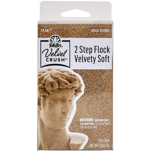 3 Pack - FolkArt Velvet Crush Flocking Kit-Brown - 5A002BRJ-1GF8Z - 028995366406