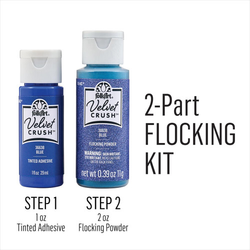 3 Pack - FolkArt Velvet Crush Flocking Kit-Blue - 5A002BRJ-1GF8V 3 Pack - FolkArt Velvet Crush Flocking Kit-Blue - 5A002BRJ-1GF8V