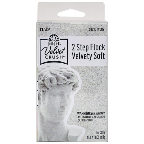 FolkArt Velvet Crush Flocking Kit-Ivory - 5A002BRJ-1GF8W - 028995366352