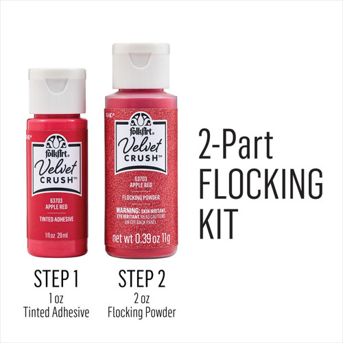 FolkArt Velvet Crush Flocking Kit-Apple Red - 5A002BRJ-1GF96