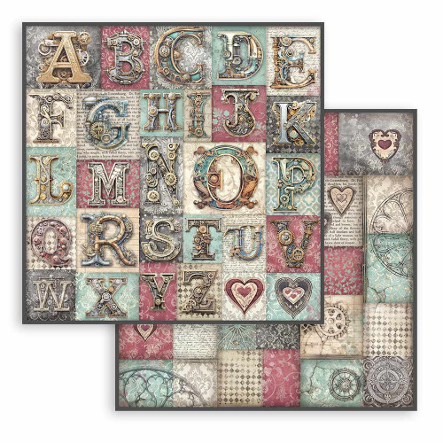 10 Pack - Stamperia Double-Sided Cardstock 12"X12"-Master Of Magic, Alphabet - 5A002MB6-1GNVJ - 5993110041313