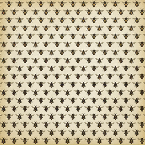 25 Pack - Honey Bee Double-Sided Cardstock 12"X12"-3X4 Journaling - 5A0033HW-1H570