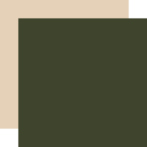 25 Pack - Christmas Village Double-Sided Cardstock 12"X12"-Dark Green/ Tan - 5A0033KZ-1H58F - 810192591015