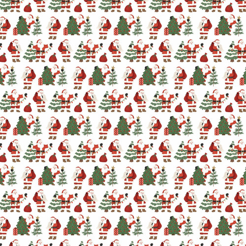 25 Pack - Christmas Village Double-Sided Cardstock 12"X12"-Here Comes Santa - 5A0033KZ-1H58S