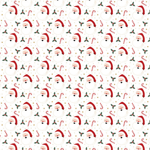 25 Pack - Santa Claus Double-Sided Cardstock 12"X12"-Merry Christmas Santa - 5A0033PT-1H5FX