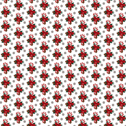 25 Pack - Santa Claus Double-Sided Cardstock 12"X12"-Candy Cane Bunches - 5A0033PT-1H5CH