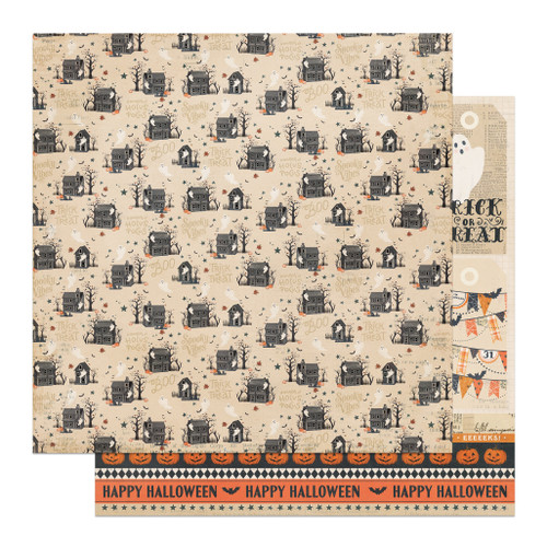 25 Pack - Halloween Junque Double-Sided Cardstock 12"X12"-Haunted Mansion - 5A00347D-1H5XX - 709388350836 25 Pack - Halloween Junque Double-Sided Cardstock 12"X12"-Haunted Mansion - 5A00347D-1H5XX - 709388350836