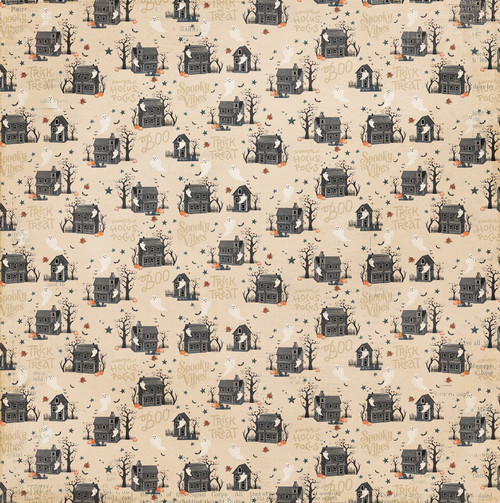 25 Pack - Halloween Junque Double-Sided Cardstock 12"X12"-Haunted Mansion - 5A00347D-1H5XX 25 Pack - Halloween Junque Double-Sided Cardstock 12"X12"-Haunted Mansion - 5A00347D-1H5XX