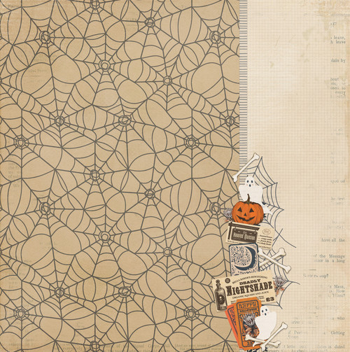 25 Pack - Halloween Junque Double-Sided Cardstock 12"X12"-Bone Yard - 5A00347D-1H5YB 25 Pack - Halloween Junque Double-Sided Cardstock 12"X12"-Bone Yard - 5A00347D-1H5YB