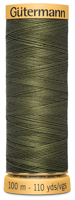 6 Pack - Gutermann Natural Cotton Thread 110yd-Olive - 103C-8780 - 077780011564