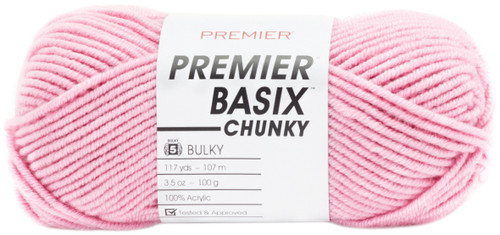 3 Pack - Premier Basix Chunky Yarn-Bubblegum - 1145-20 - 847652094403