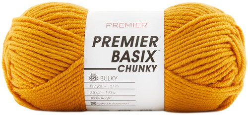 3 Pack - Premier Basix Chunky Yarn-Mustard - 1145-06 - 847652094267 3 Pack - Premier Basix Chunky Yarn-Mustard - 1145-06 - 847652094267