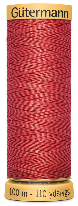 6 Pack - Gutermann Natural Cotton Thread 110yd-Bright Coral - 103C-4930 - 077780010574