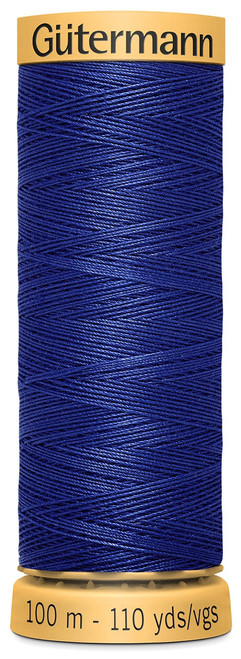 6 Pack - Gutermann Natural Cotton Thread 110yd-Sea Navy - 103C-6410 - 077780010956